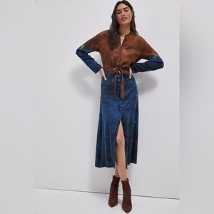 Cloth & Stone Perla tie-dye maxi shirtdress